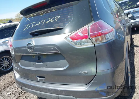 2016 Nissan Rogue S из США, поврежденный, VIN KNMAT2MV4GP657849